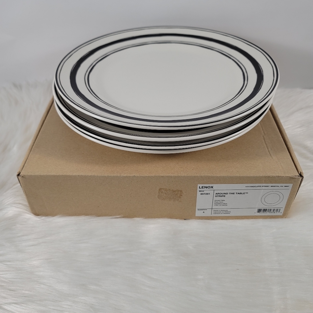 Lenox Around The Table Stripe 4-Piece Dinnerware